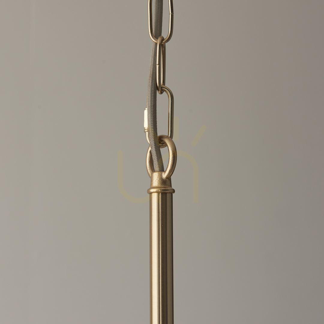 Obejrzyj Lampa wisząca Endon Santiago mosiądz 5-ramienna, stal, 78,5 cm Lampa wisząca Endon Santiago mosiądz 5-ramienna, stal, 78,5 cm