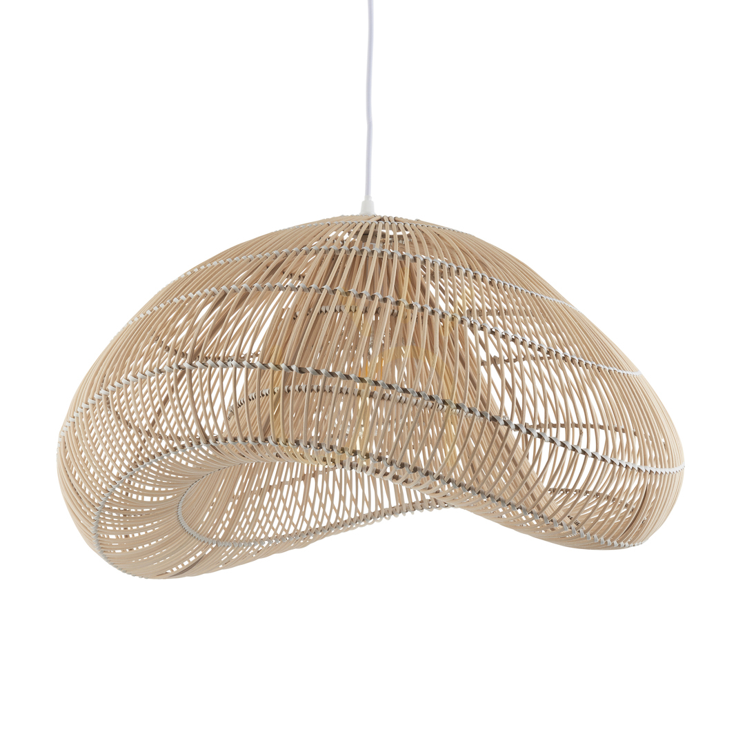 Zobacz Lampa wisząca Endon Misra brązowa rattan stal E27 54 cm Lampa wisząca Endon Misra brązowa rattan stal E27 54 cm