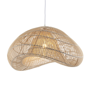 Lampa wisząca Endon Misra brązowa rattan stal E27 54 cm 0 Lampa wisząca Endon Misra brązowa rattan stal E27 54 cm small 0