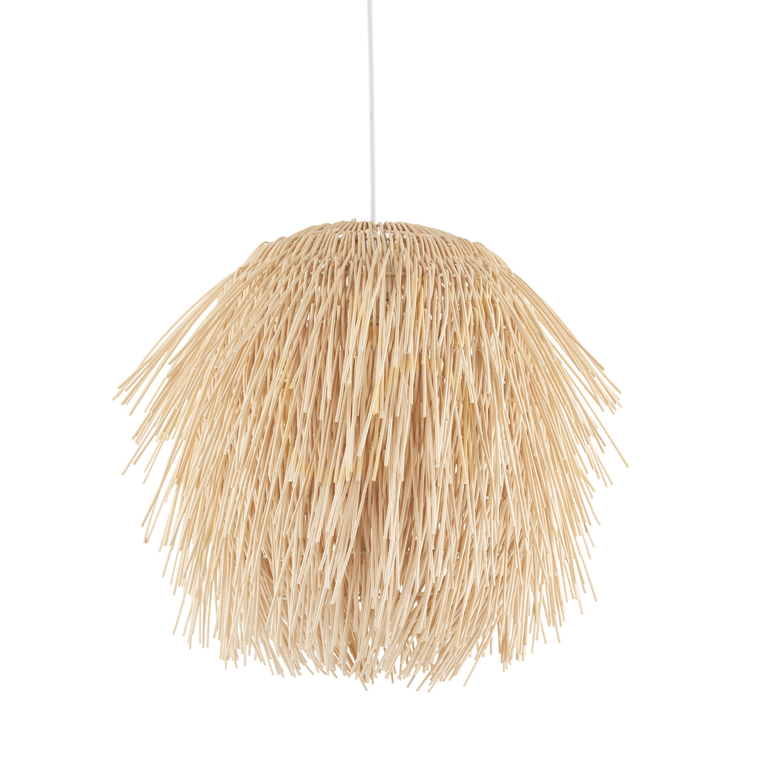 Sprawdź Lampa wisząca Endon Pushpa brązowa rattan stal E27 47 cm Lampa wisząca Endon Pushpa brązowa rattan stal E27 47 cm