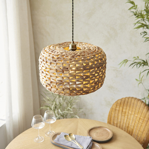 Lampa wisząca Endon Toca brązowa stal i włókno naturalne E27 39 cm 2 Lampa wisząca Endon Toca brązowa stal i włókno naturalne E27 39 cm small 2