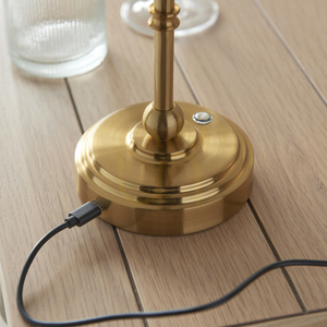 Lampa stołowa Endon Burley LED mosiężna 35,3 cm small 1