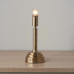 Lampa stołowa bezprzewodowa Endon Upton mosiądz LED 1,5W 2700K ściemnialna 30,6 cm small 2