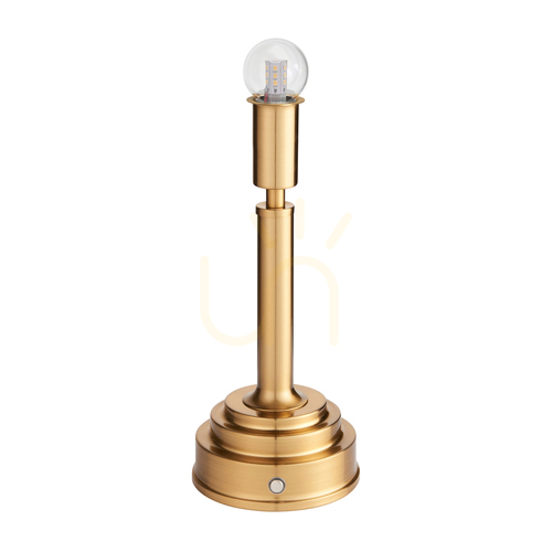 Sprawdź Lampa stołowa bezprzewodowa Endon Upton mosiądz LED 1,5W 2700K ściemnialna 30,6 cm