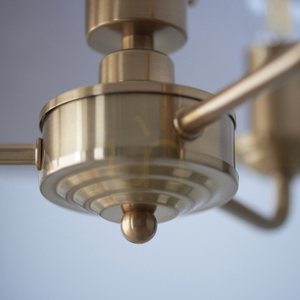 Lampa wisząca Endon Highclere mosiądz 3xE14 naturalna tkanina 4 Lampa wisząca Endon Highclere mosiądz 3xE14 naturalna tkanina small 4
