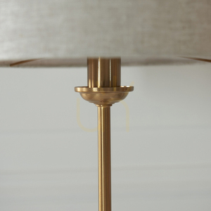 Lampa stołowa Endon Highclere mosiężna z naturalnym abażurem 6 Lampa stołowa Endon Highclere mosiężna z naturalnym abażurem small 6