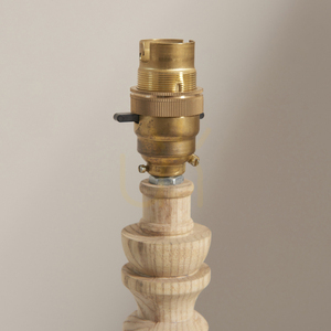 Lampa stołowa Endon Bibury mosiężna drewniana 27,2 cm small 3