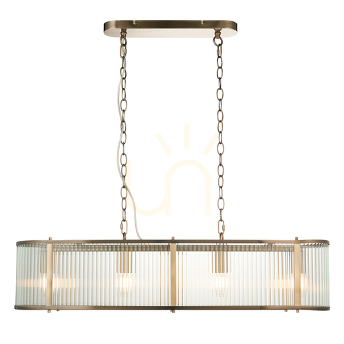 Sprawdź Lampa Wisząca Ridgeton Mosiądz Endon