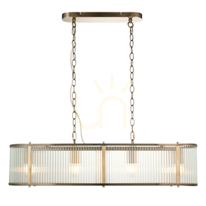 Lampa Wisząca Endon Ridgeton Mosiądz 4xE14 Szklana Regulowana 0 Lampa Wisząca Endon Ridgeton Mosiądz 4xE14 Szklana Regulowana small 0