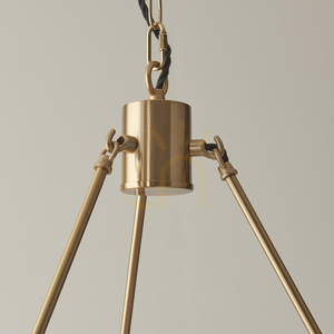 Lampa Wisząca Endon Chester Mosiądz 6xB22 62 cm small 1