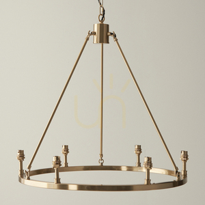Lampa Wisząca Endon Chester Mosiądz 6xB22 62 cm small 2