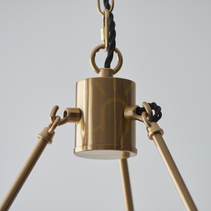 Lampa Wisząca Endon Chester Mosiądz 6xB22 62 cm small 7