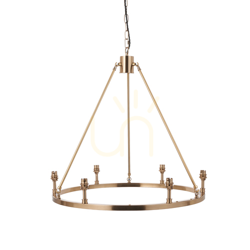 Sprawdź Lampa Wisząca Endon Chester Mosiądz 6xB22 62 cm