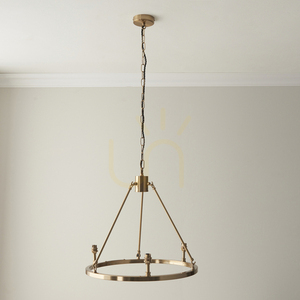 Lampa wisząca Endon Chester mosiądz 3-punktowa B22 50 cm small 2
