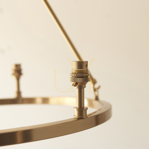 Lampa wisząca Endon Chester mosiądz 3-punktowa B22 50 cm small 3