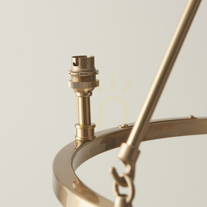 Lampa wisząca Endon Chester mosiądz 3-punktowa B22 50 cm small 4