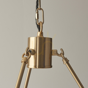 Lampa wisząca Endon Chester mosiądz 3-punktowa B22 50 cm small 6