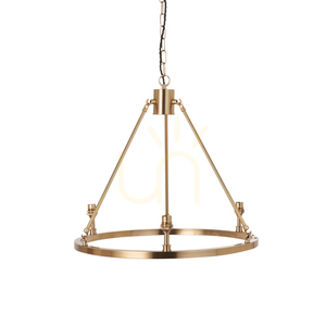 Lampa wisząca Endon Chester mosiądz 3-punktowa B22 50 cm small 0