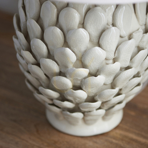 Podstawa lampy stołowej Endon Layered Leaf ceramiczna kość słoniowa B22 30,5 cm small 5