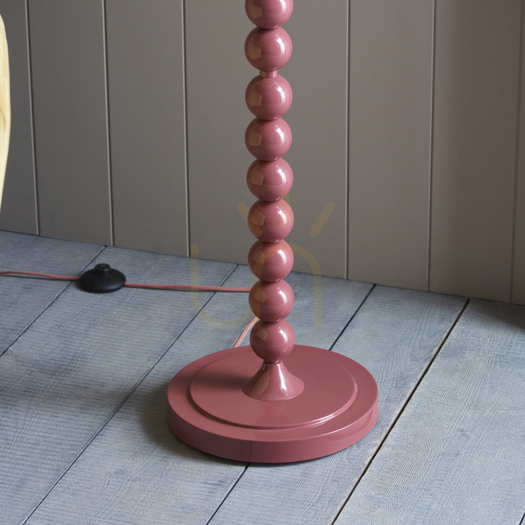 Wyświetl Lampa stojąca Endon Higgledy różowa stal E27 132,7 cm Lampa stojąca Endon Higgledy różowa stal E27 132,7 cm