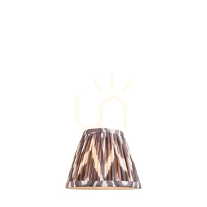 Abażur Endon Zigzag perłowa szarość tkanina 16 cm E14 0 Abażur Endon Zigzag perłowa szarość tkanina 16 cm E14 small 0