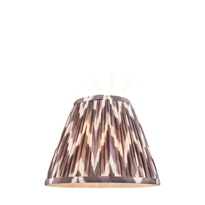 Abażur Endon Zigzag szary tkanina E27 18,5 cm 0 Abażur Endon Zigzag szary tkanina E27 18,5 cm small 0