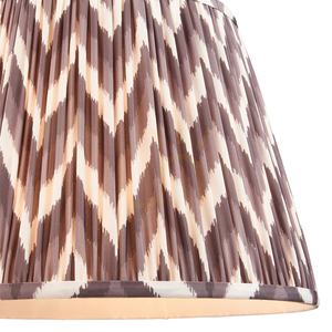 Abażur Endon Zigzag szary perłowy tkanina 40 cm small 1