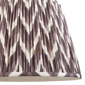 Abażur Endon Zigzag szary perłowy tkanina 40 cm small 2