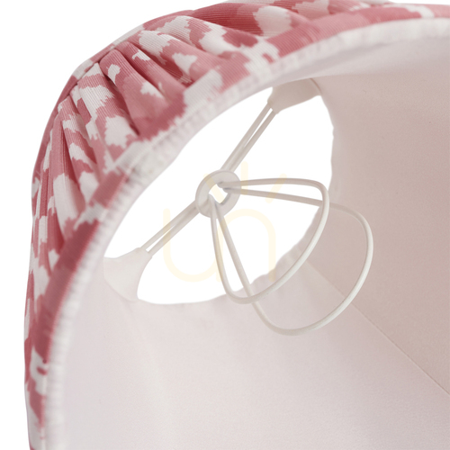 Sprawdź Abażur Endon Ikat koraloworóżowy z imitacji jedwabiu 16 cm 111337