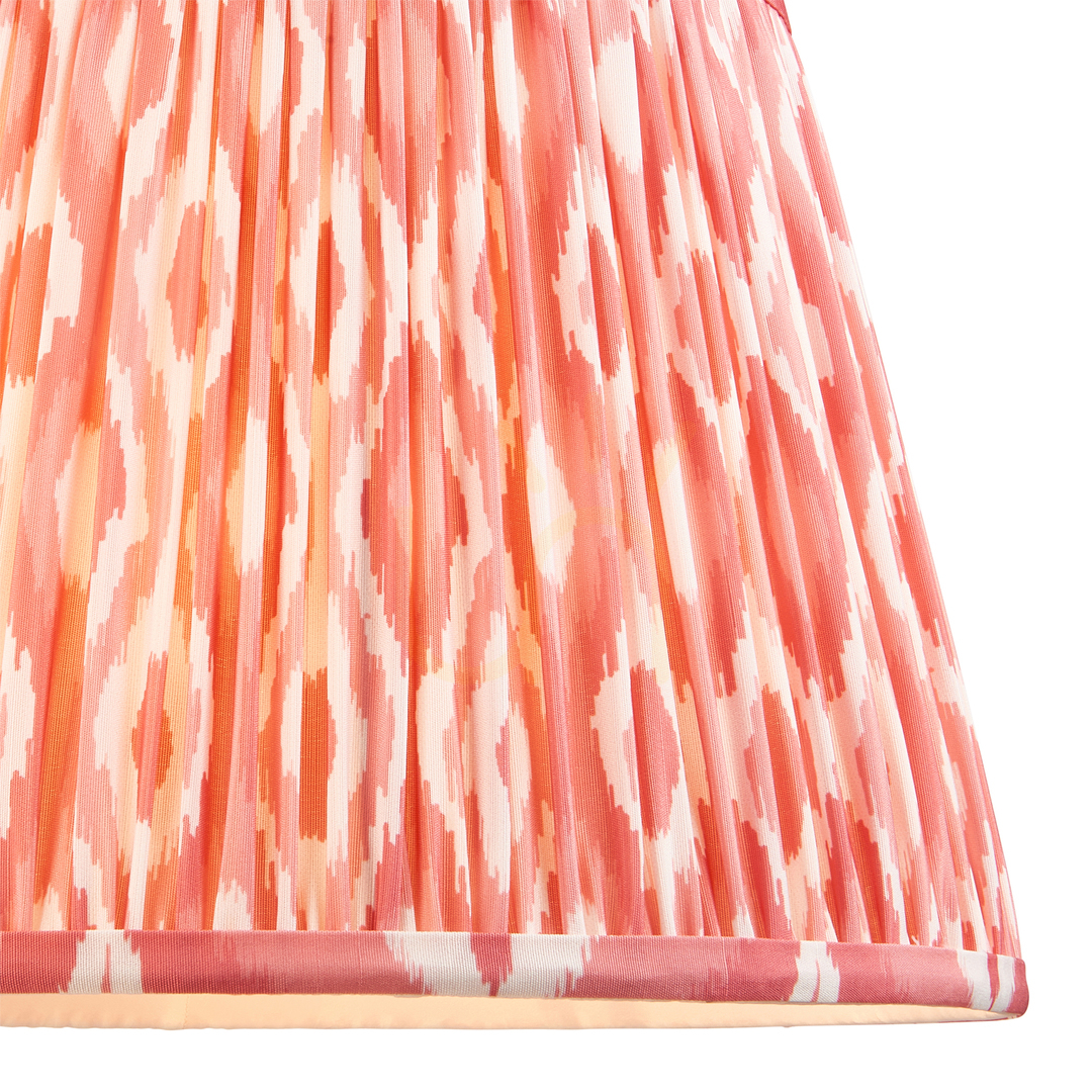 Zobacz Abażur Endon ikat koralowy róż tkanina 35 cm E27 Abażur Endon ikat koralowy róż tkanina 35 cm E27
