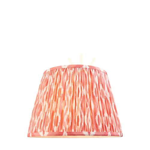 Sprawdź Abażur Endon ikat koralowy róż tkanina 35 cm E27