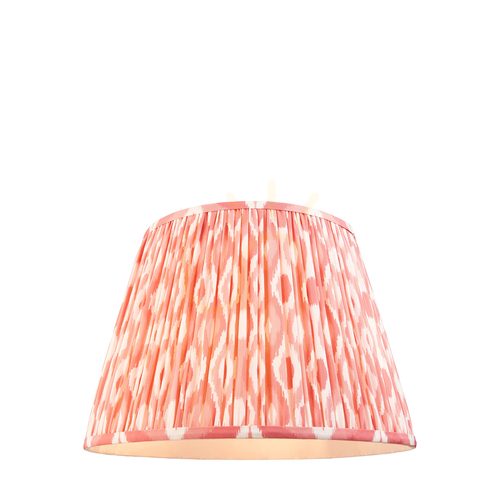 Sprawdź Abażur stożkowy Endon IKAT koralowy róż 40 cm E27/B22