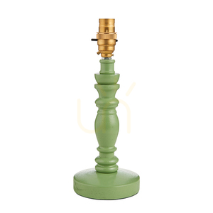 Podstawa lampy stołowej Endon Bibury zielone drewno, mosiądz, B22, 27,2 cm small 0