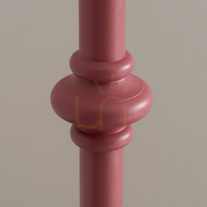 Lampa stojąca Endon Carnaby różowa drewno stal mosiądz 138 cm small 3