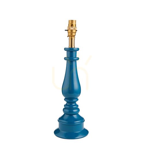 Sprawdź Podstawa lampy stołowej Endon Myrtle niebieska, żywica, B22, 38 cm