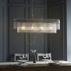 Lampa wisząca Endon Marietta mosiądz 4xE14 szkło small 2