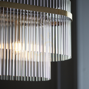 Lampa wisząca Endon Marietta mosiądz 4xE14 szkło small 6