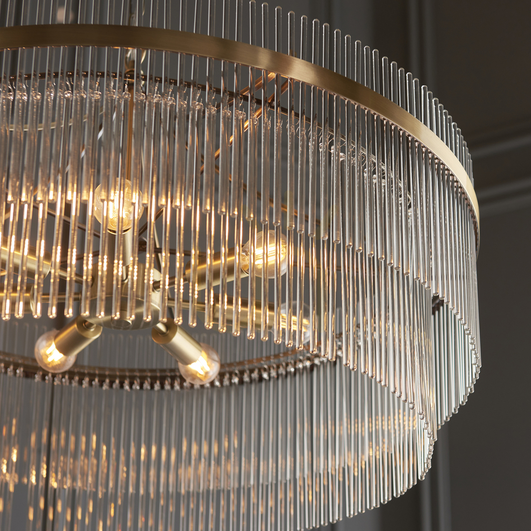 Sprawdź Lampa Wisząca Endon Marietta Grand Mosiądz 7xE14 70 cm Lampa Wisząca Endon Marietta Grand Mosiądz 7xE14 70 cm