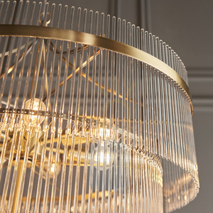 Lampa wisząca Endon Marietta mosiądz 16xE14 70 cm small 5