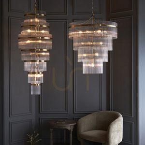 Lampa wisząca Endon Marietta mosiądz 16xE14 70 cm small 7