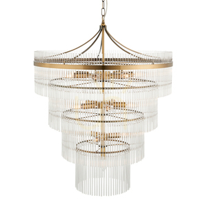 Lampa wisząca Endon Marietta mosiądz 16xE14 70 cm small 0