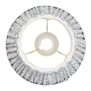Klosz abażur Endon Shell Bay Blue tkanina stalowy 20 cm 14,5 cm small 3