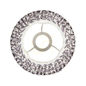Abażur Endon Ripple stożkowy szary perłowy tkanina 20 cm E14 small 3