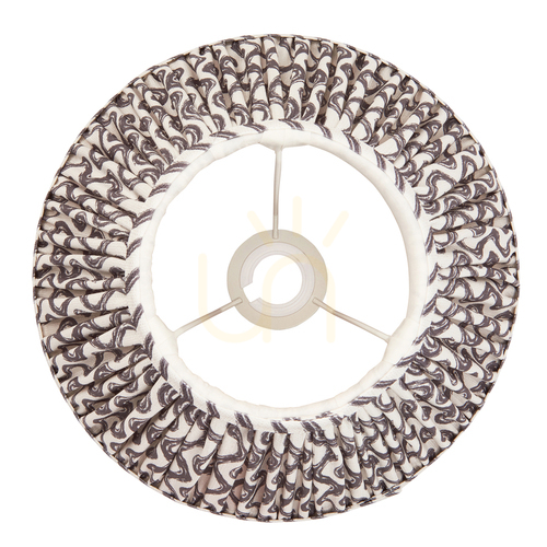 Sprawdź Abażur Endon Ripple szary tkanina E27 30 cm