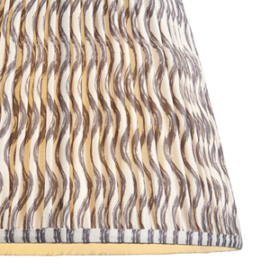 Abażur Endon Ripple szary perłowy tkanina 40 cm 27,5 cm small 1