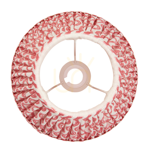 Sprawdź Abażur Endon Ripple koralowy róż tkanina E27 18,5 cm
