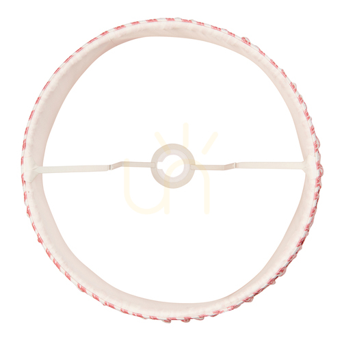 Sprawdź Abażur stożkowy Endon Ripple koraloworóżowy 40 cm do E27/B22