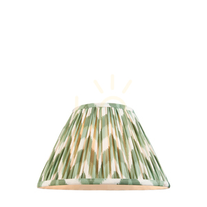 Abażur Endon Zigzag Cotswold Green 30 cm tkanina small 0