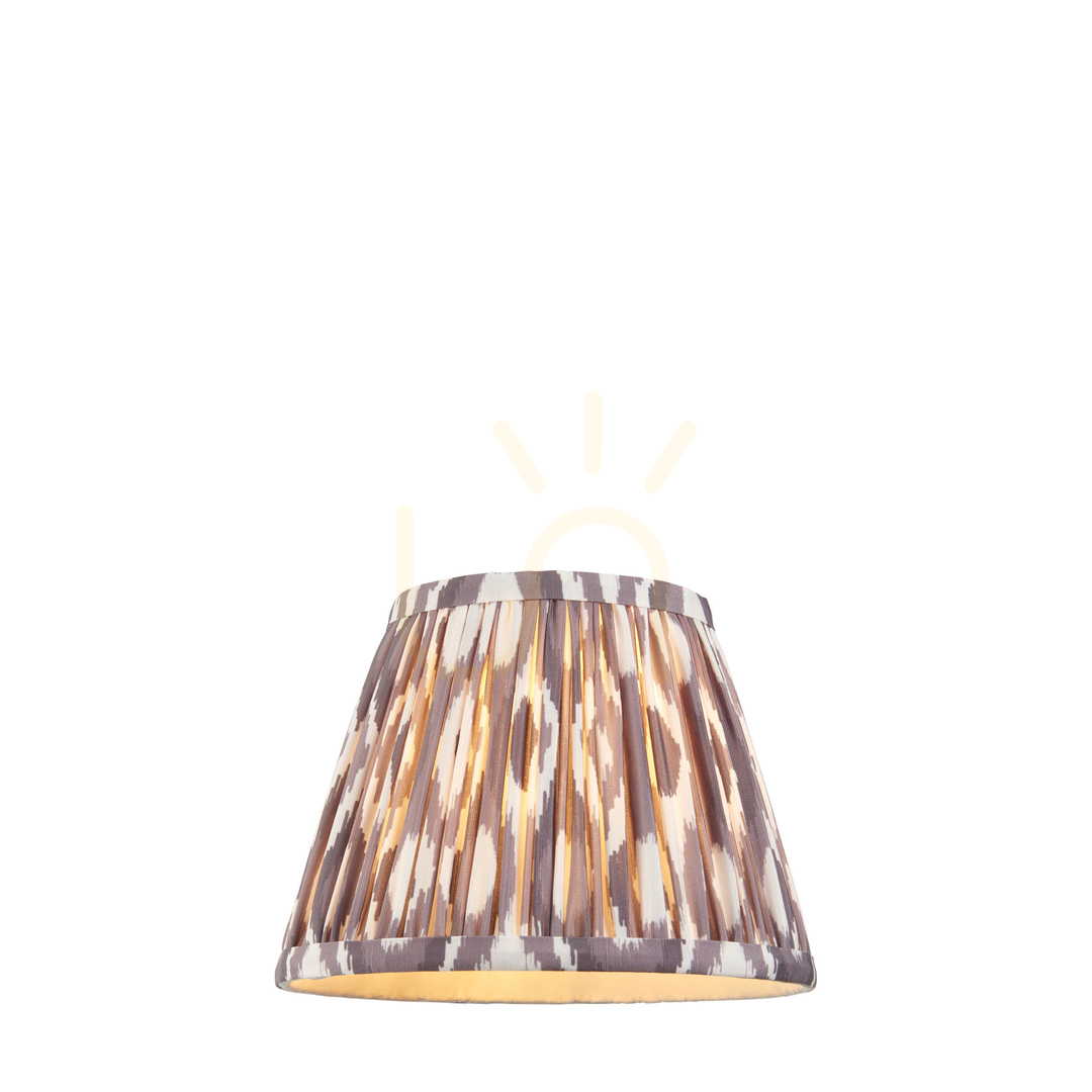 Sprawdź Klosz Endon Ikat szary tkanina perłowa szarość 14,5 cm Klosz Endon Ikat szary tkanina perłowa szarość 14,5 cm