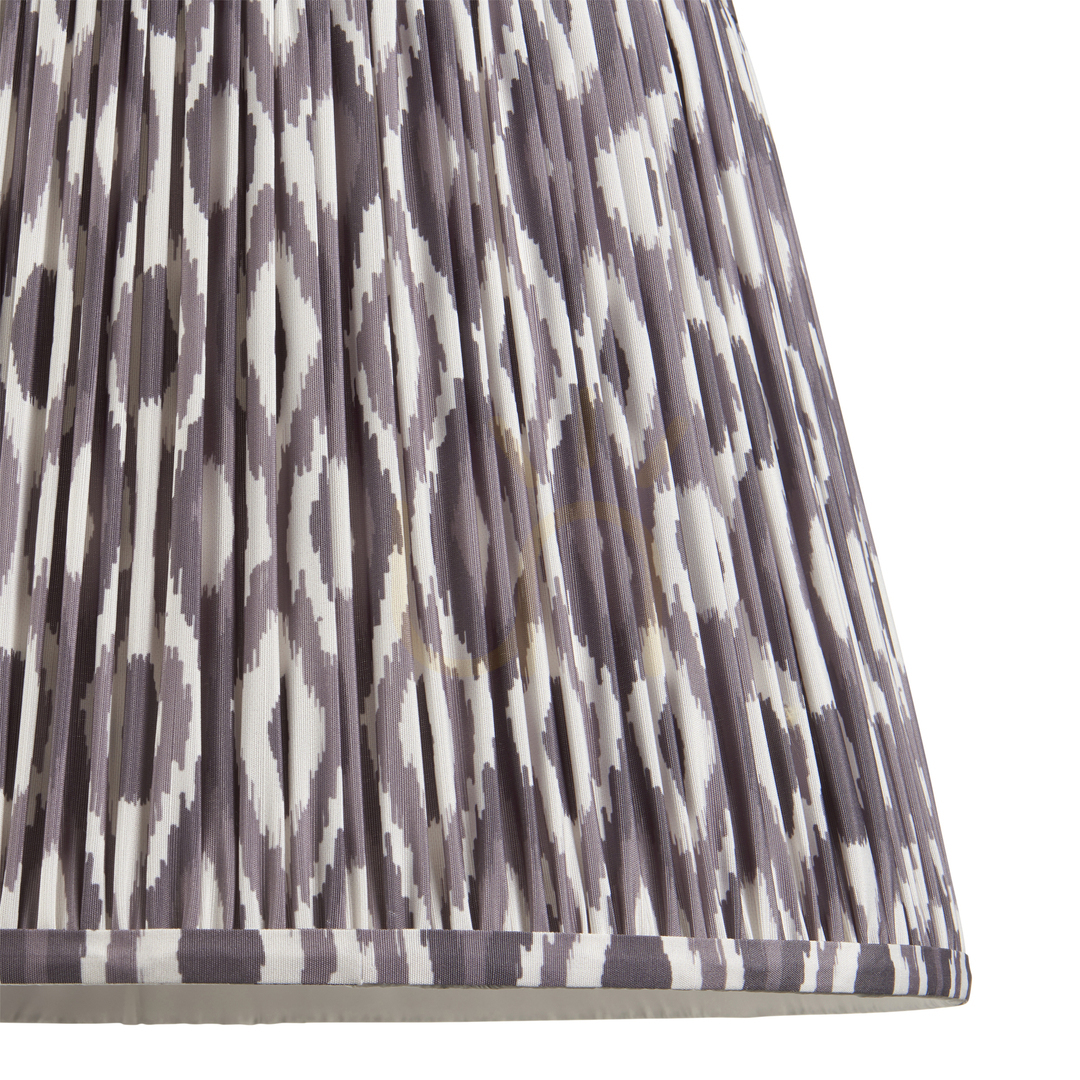 Obejrzyj Abażur Endon Ikat szary tkanina 40 cm E27 Abażur Endon Ikat szary tkanina 40 cm E27